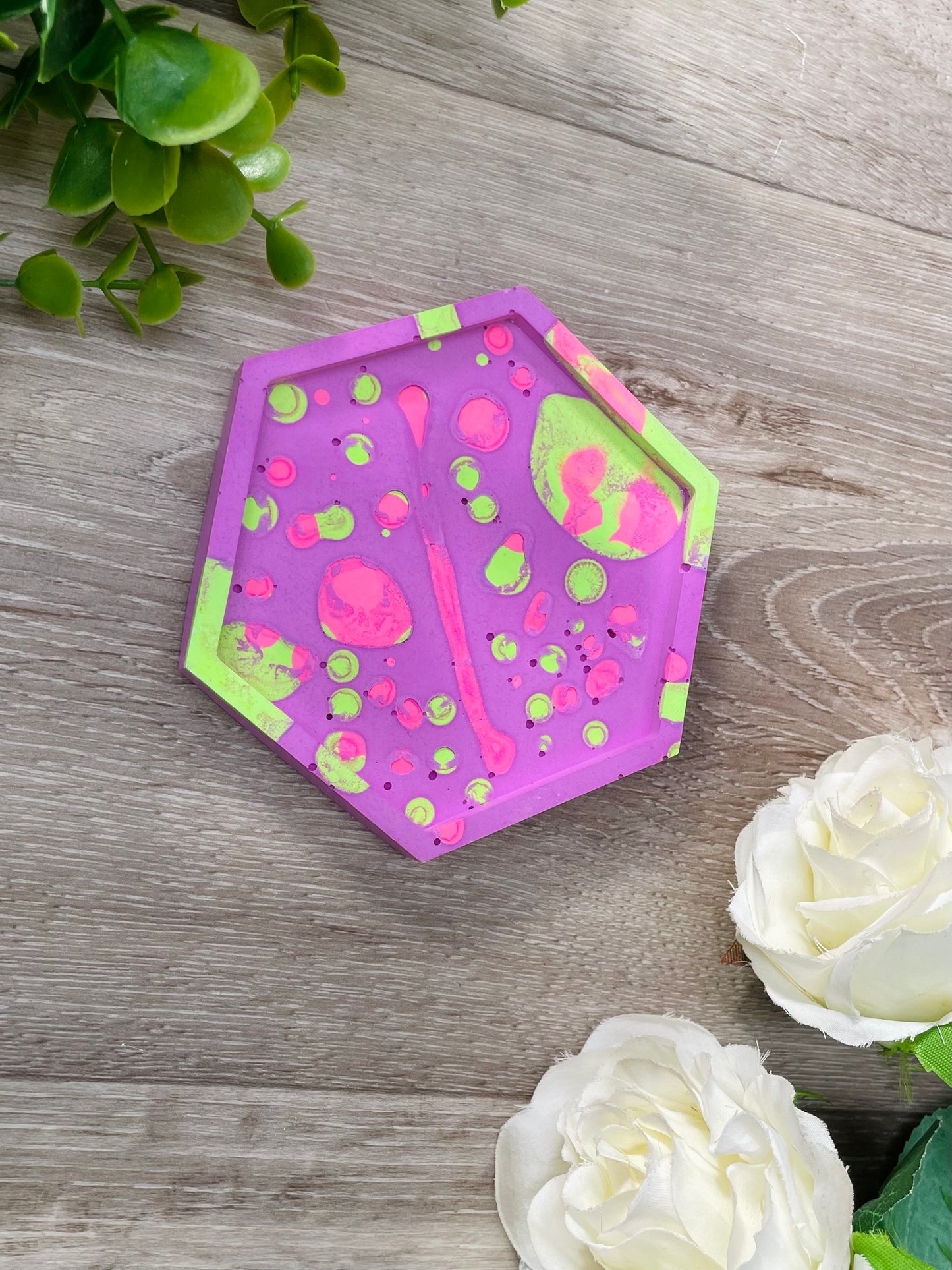 Hexagon Coaster - Neons