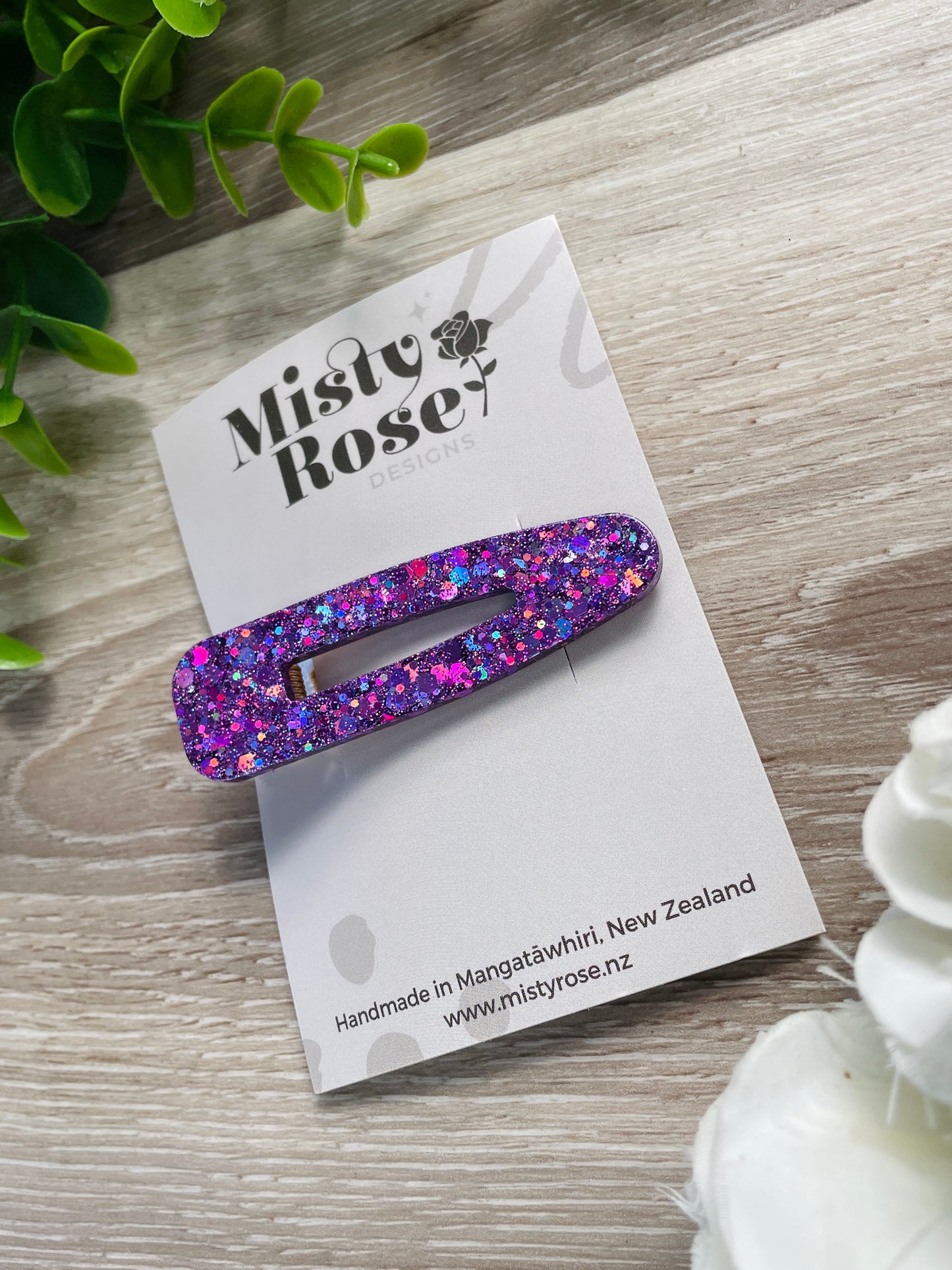 Purple Hair Clip