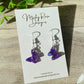 Mini Butterfly Earrings 🦋🦋  Purple holographic glitter  These cute & glittery lightweight earrings are sure to add some sparkle to any look!  Approx 1.7cm x 1.4cm