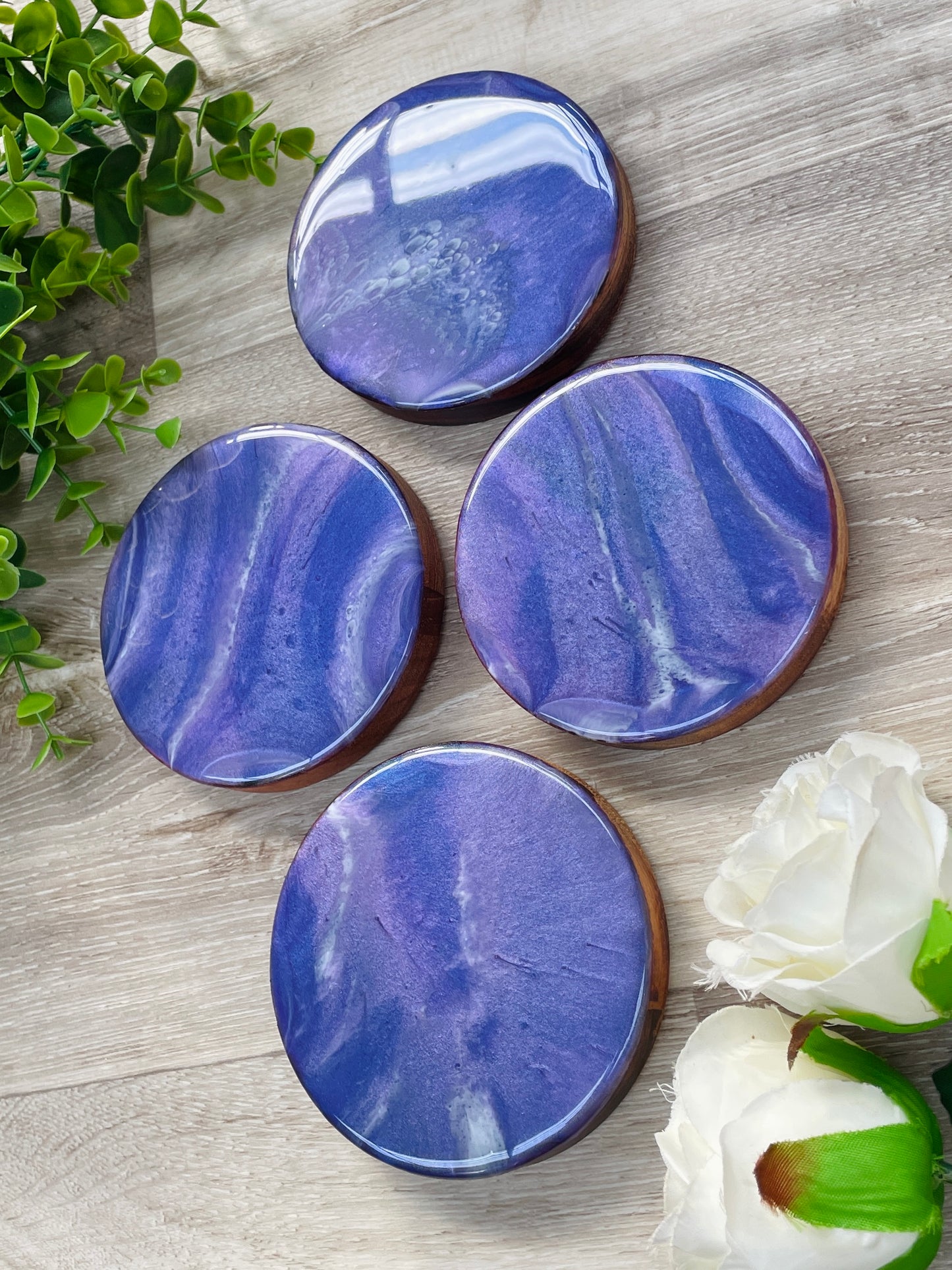 Purple Coaster Set