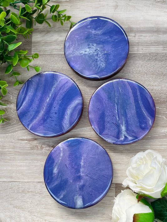 Purple Coaster Set