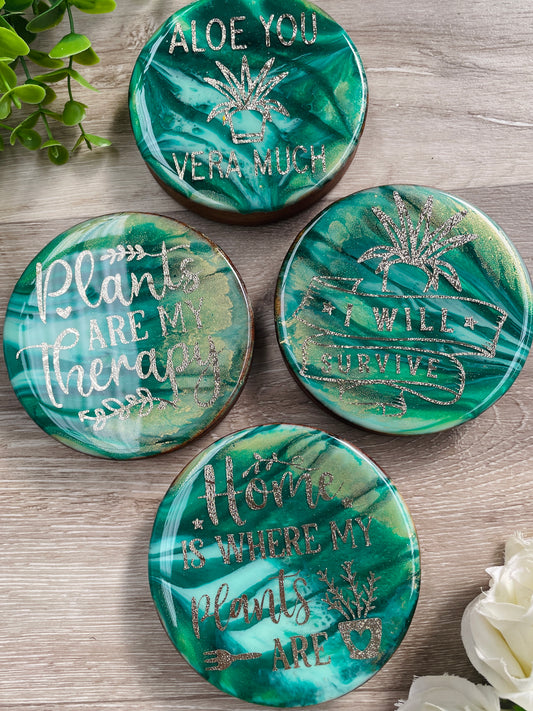 Plant Lover Coaster Set