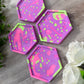 Hexagon Coaster - Neons