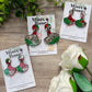 Christmas Petal Earrings