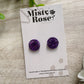 Circle Stud Earrings