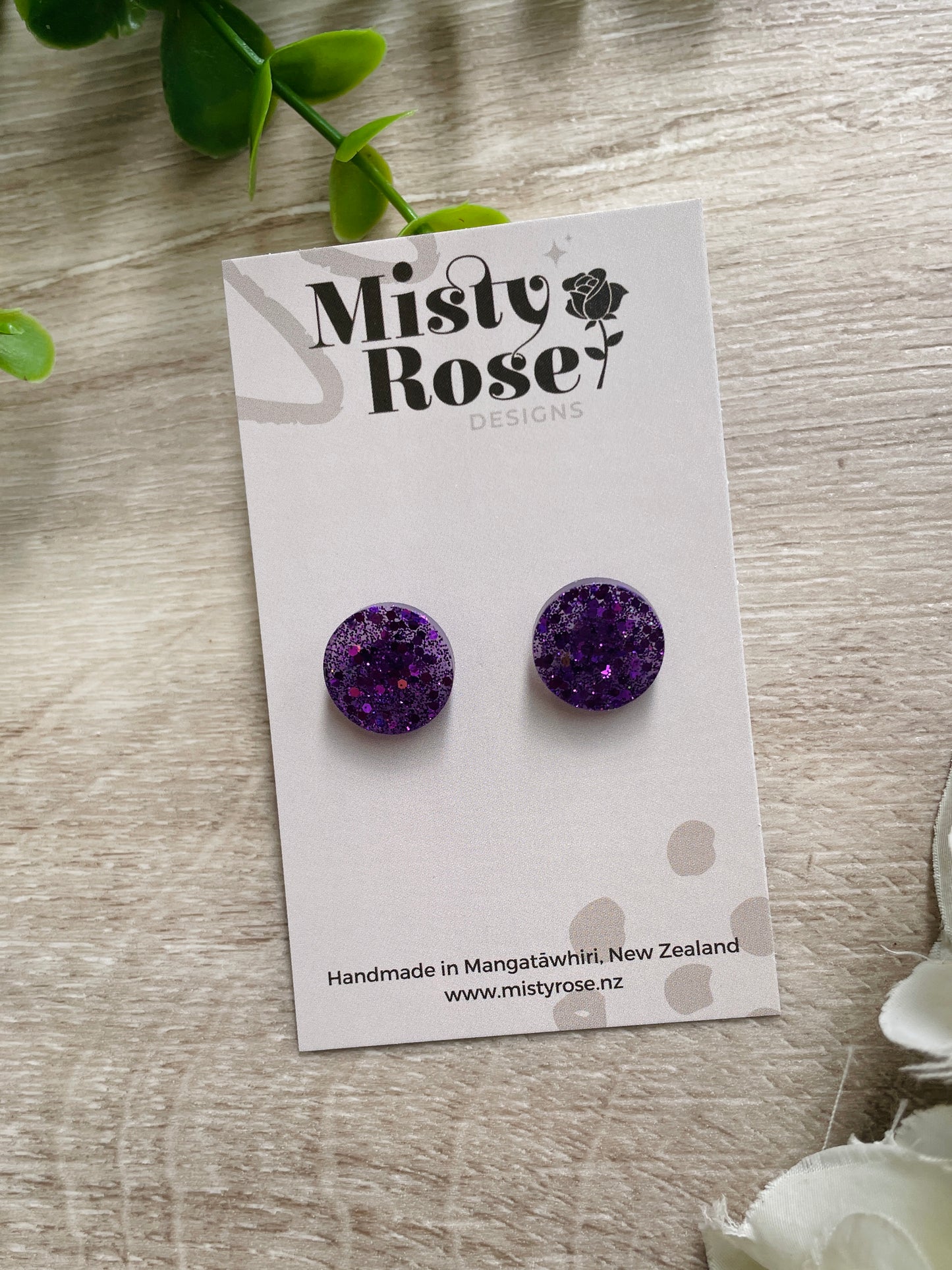 Circle Stud Earrings