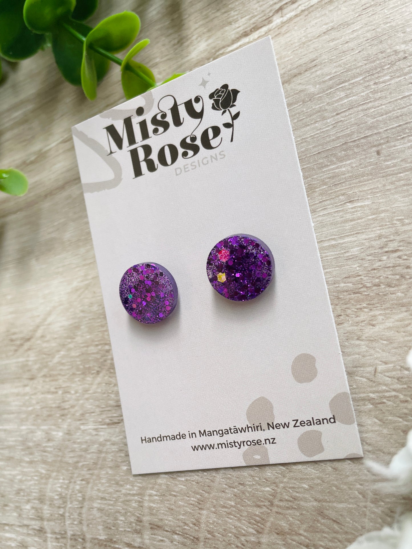 Circle Stud Earrings