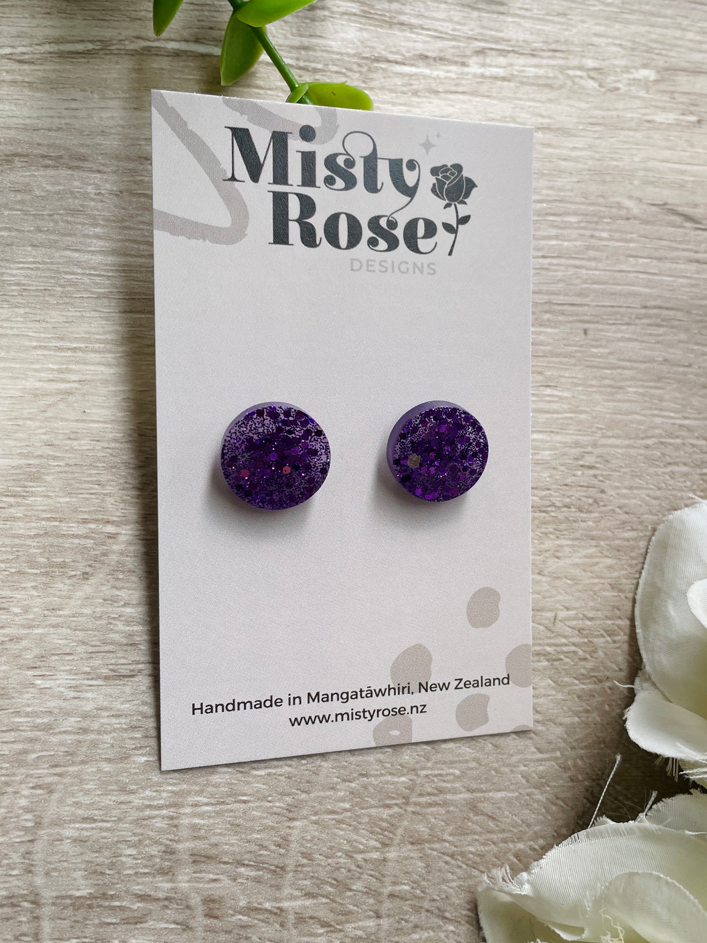 Circle Stud Earrings