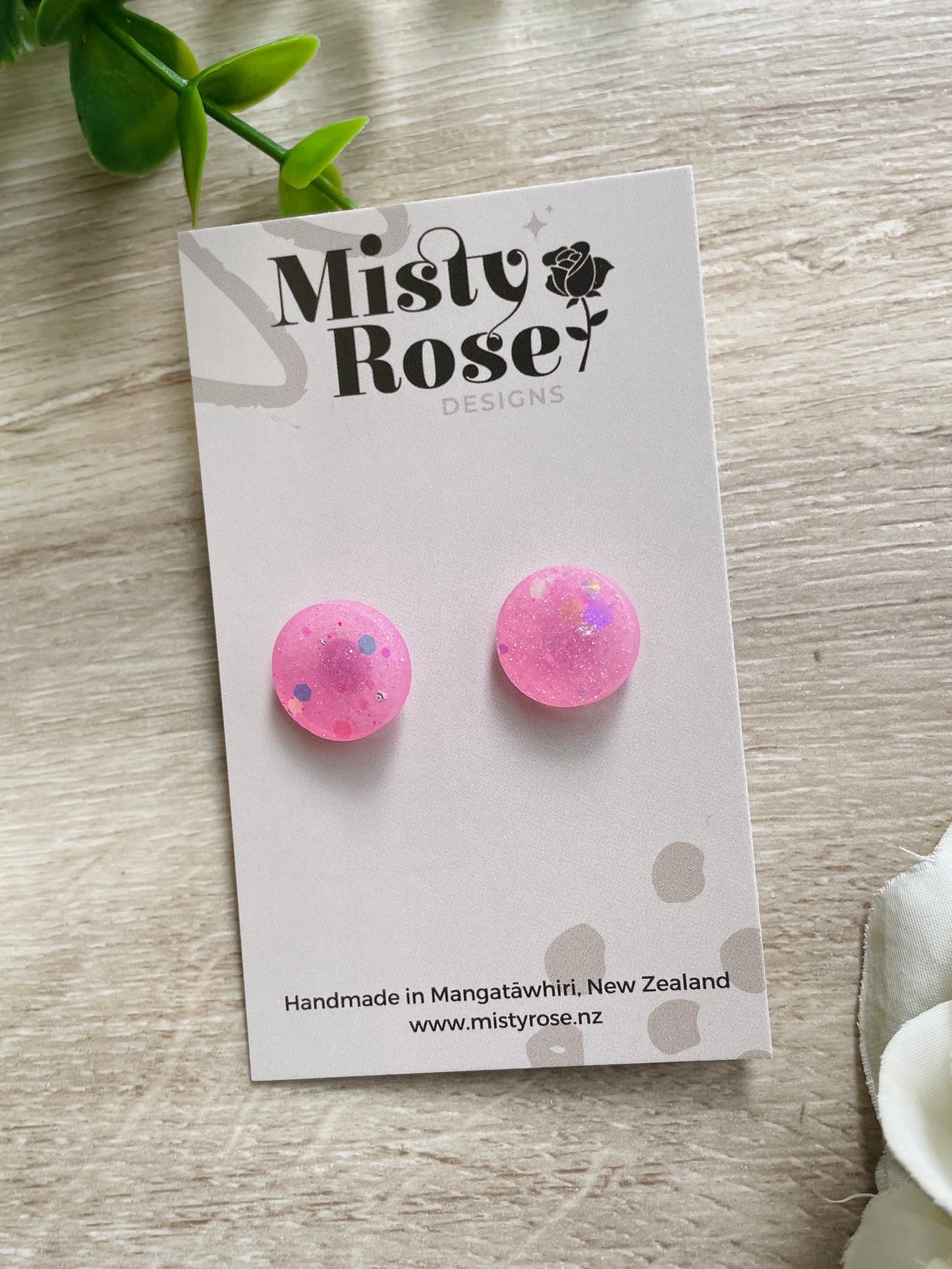 Circle Stud Earrings