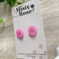 Circle Stud Earrings