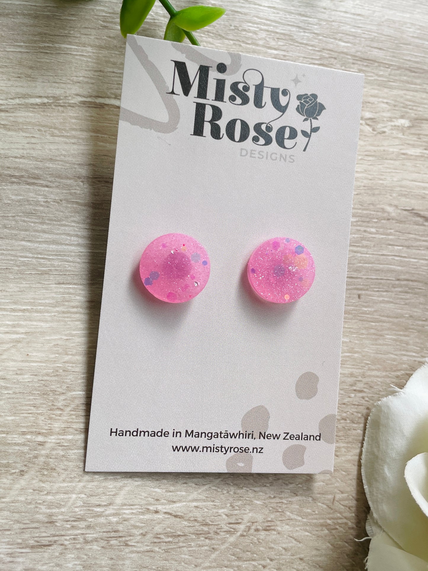 Circle Stud Earrings