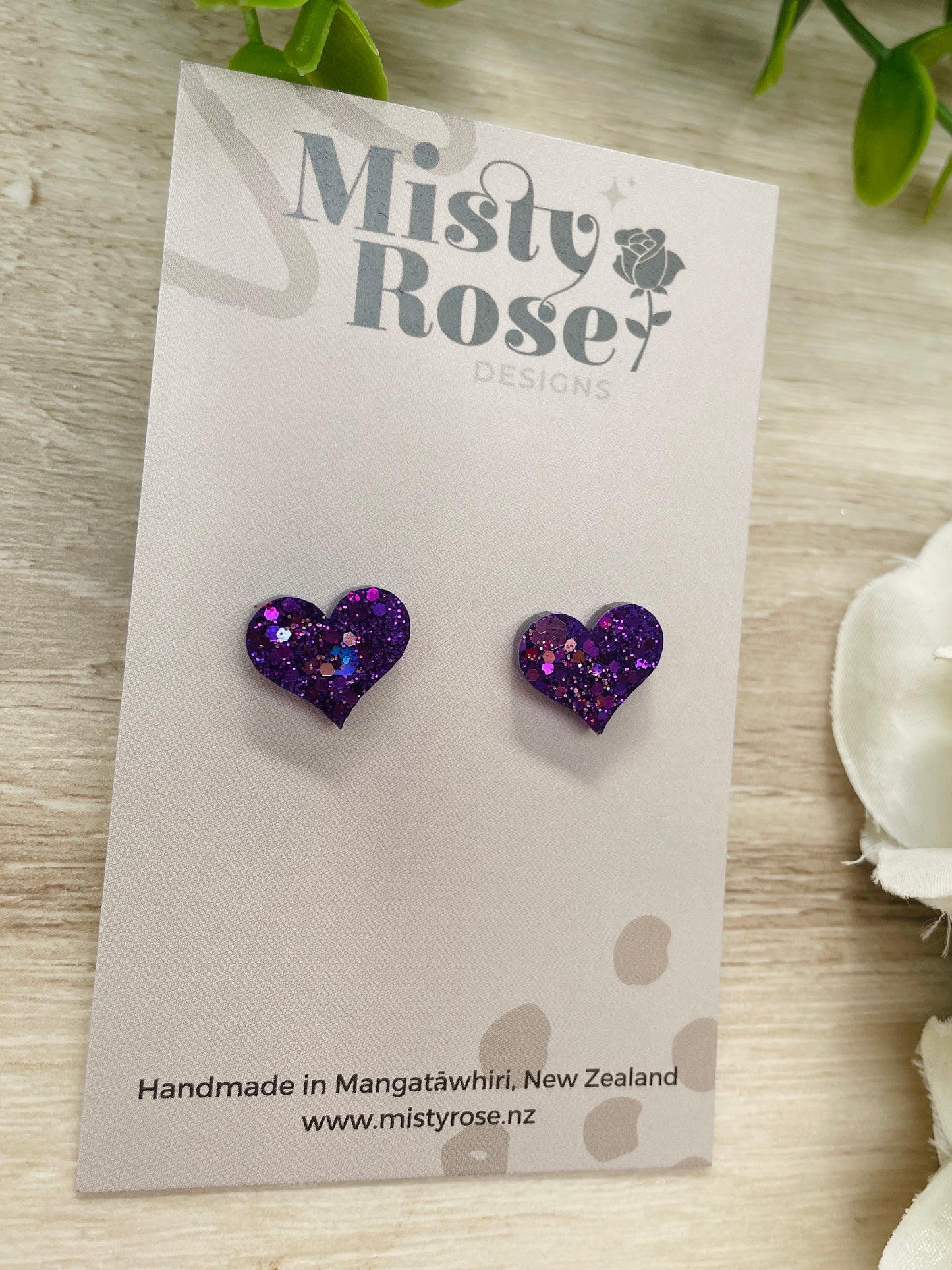 Heart Stud Earrings