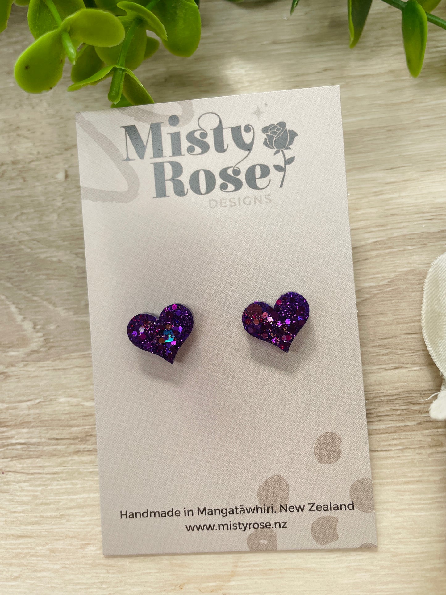 Heart Stud Earrings