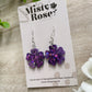 Mini Geranium Earrings