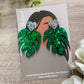 Monstera Earrings