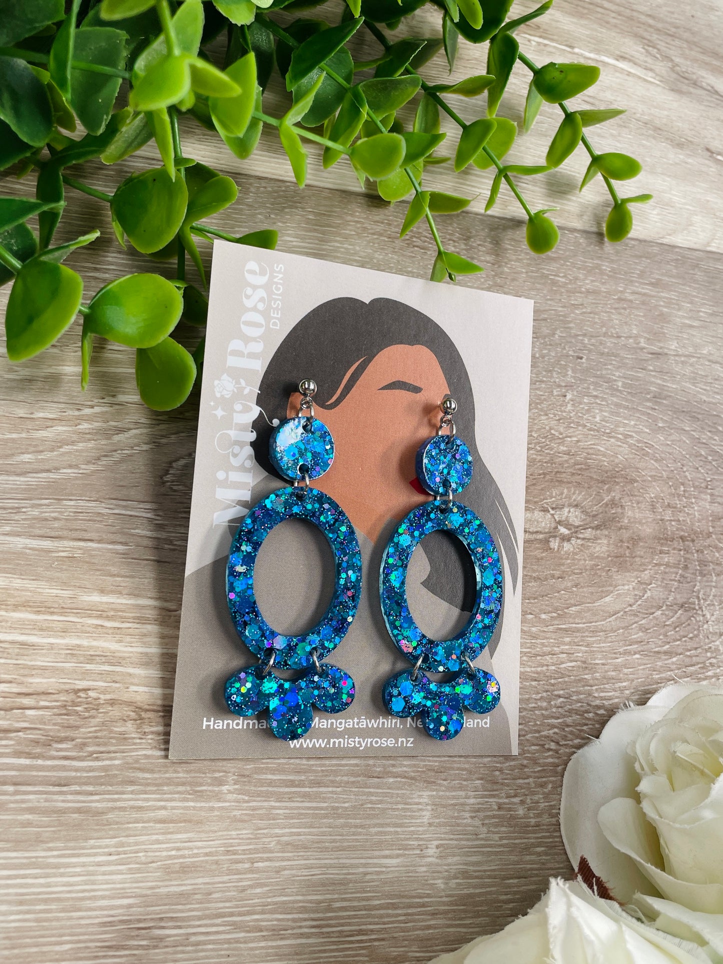 Oval Dangle Earrings