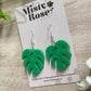 Monstera Earrings