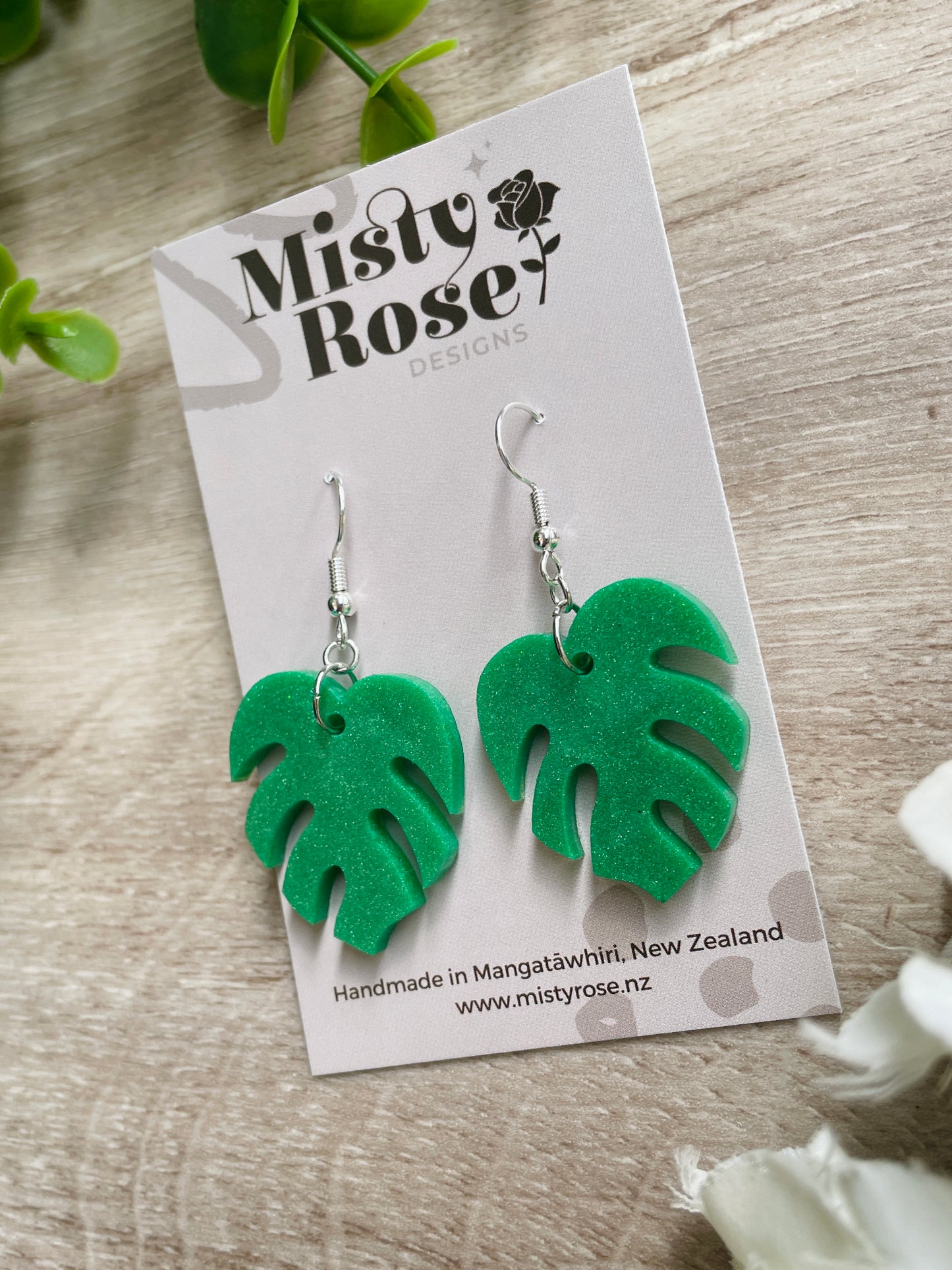 Monstera Earrings