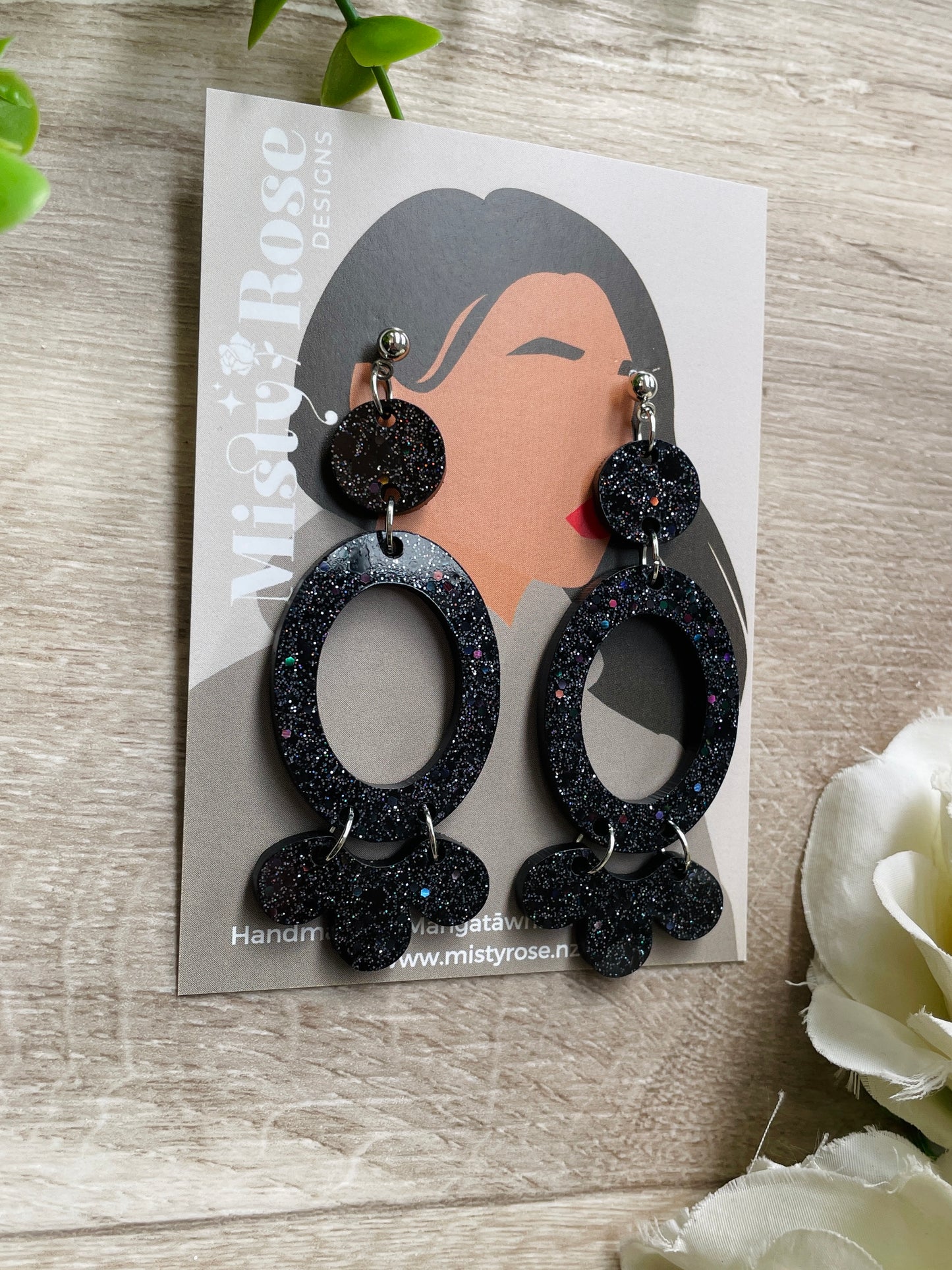 Oval Dangle Earrings