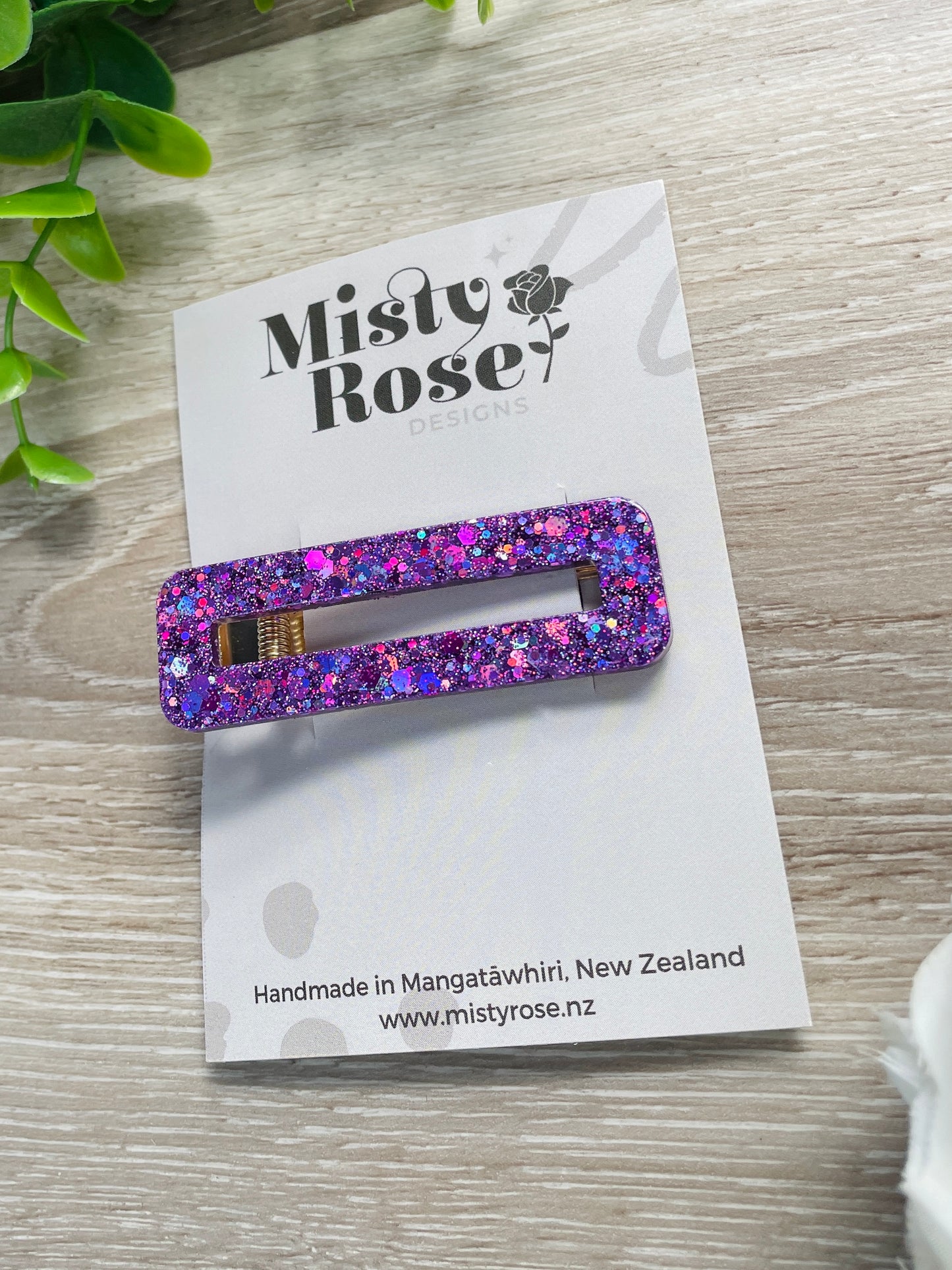 Purple Hair Clip