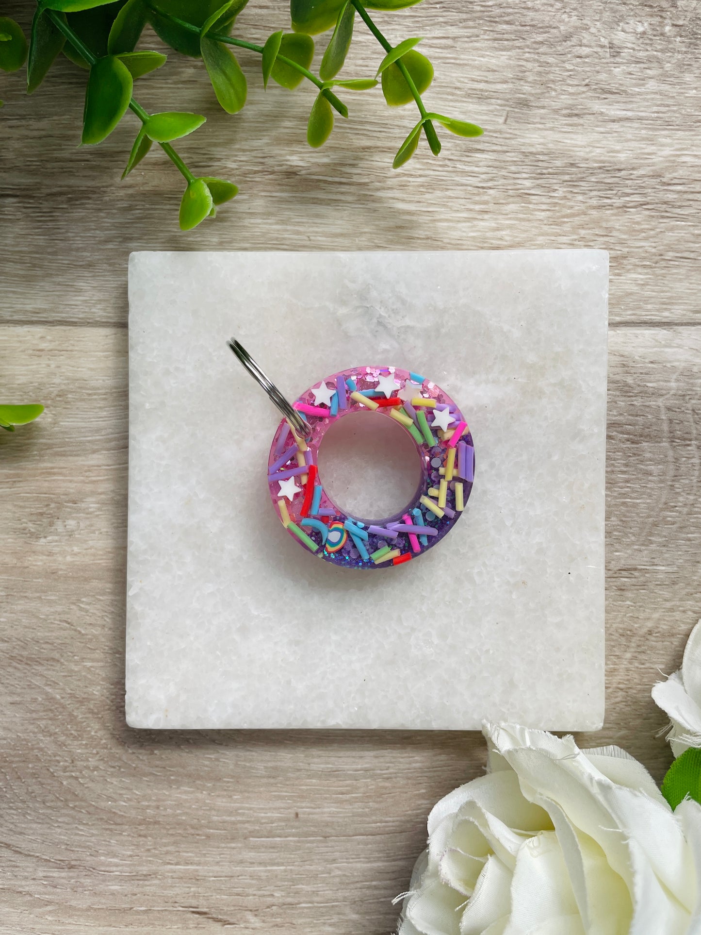 Rainbow Letter Keyrings