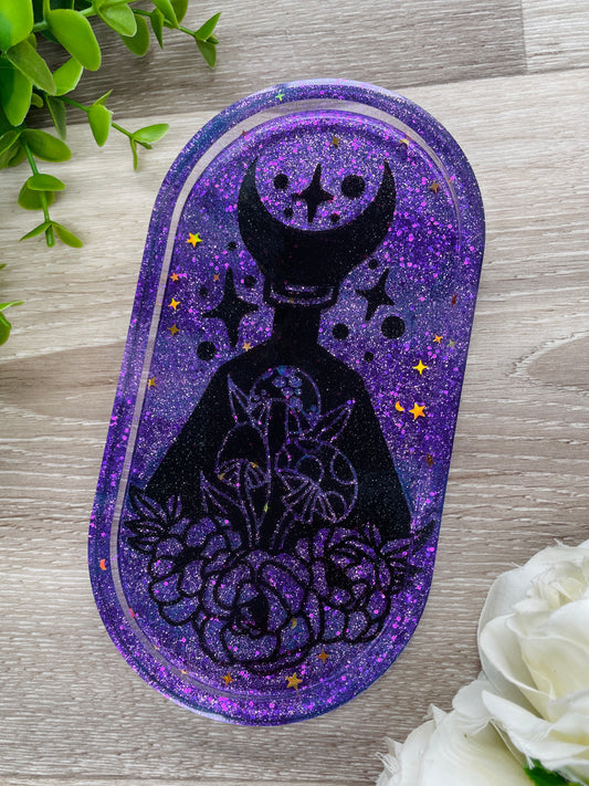 Purple Celestial Trinket Tray