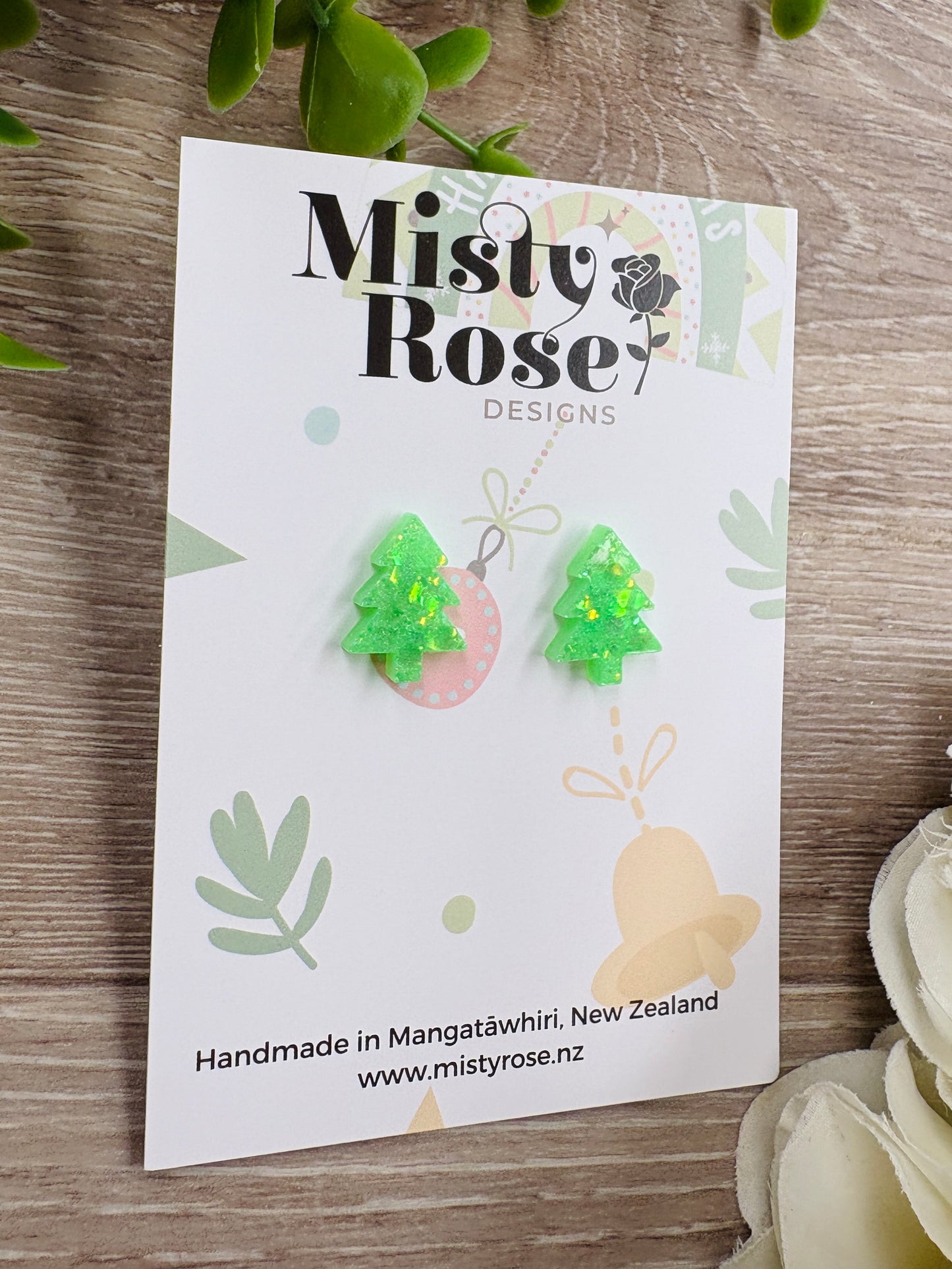 Christmas Tree Stud Earrings